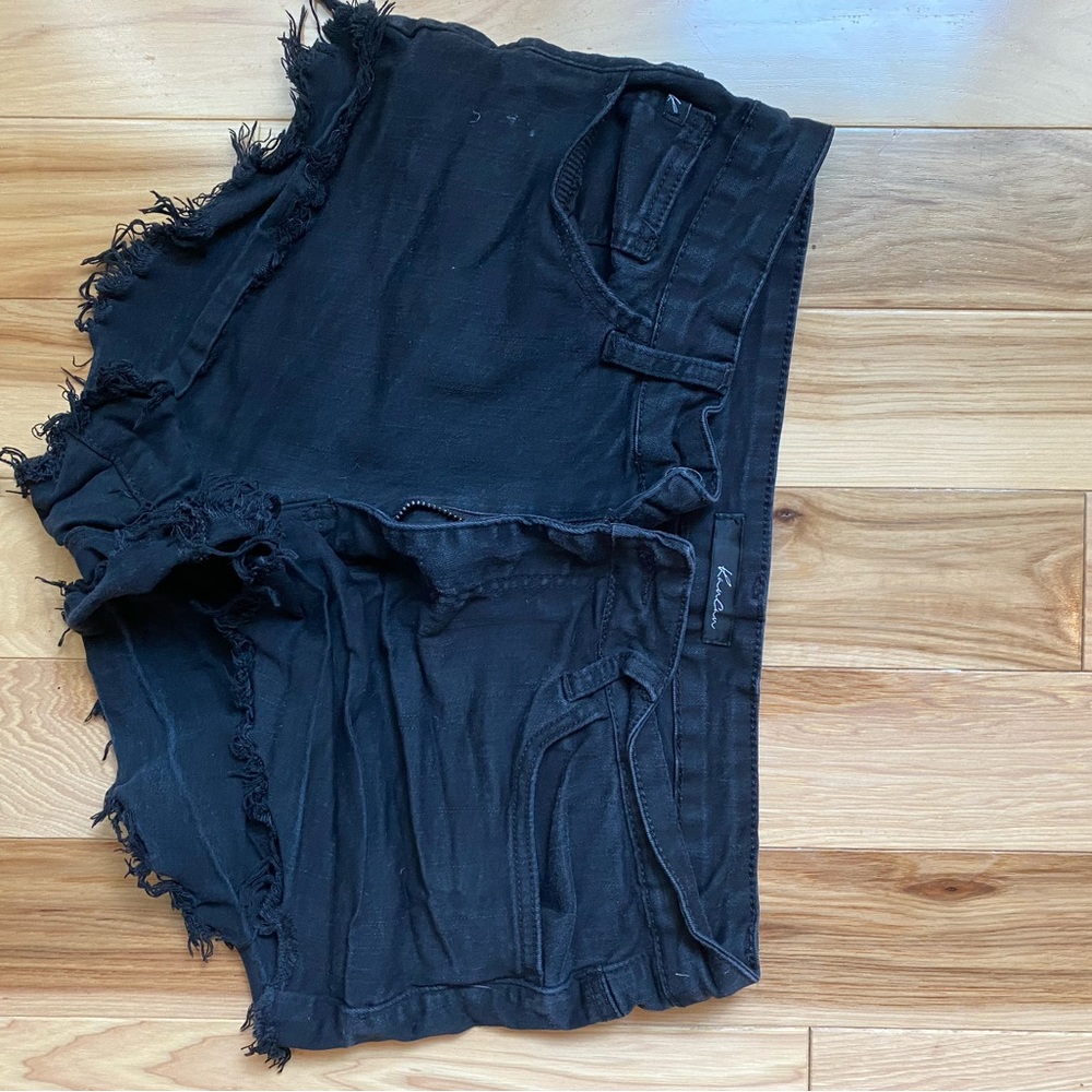 KanCan High Waist Black Cutoff Shorts Size 29